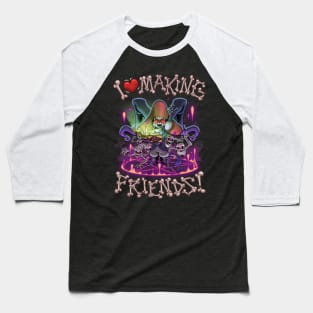 Making Friends - Necromancer Baseball T-Shirt